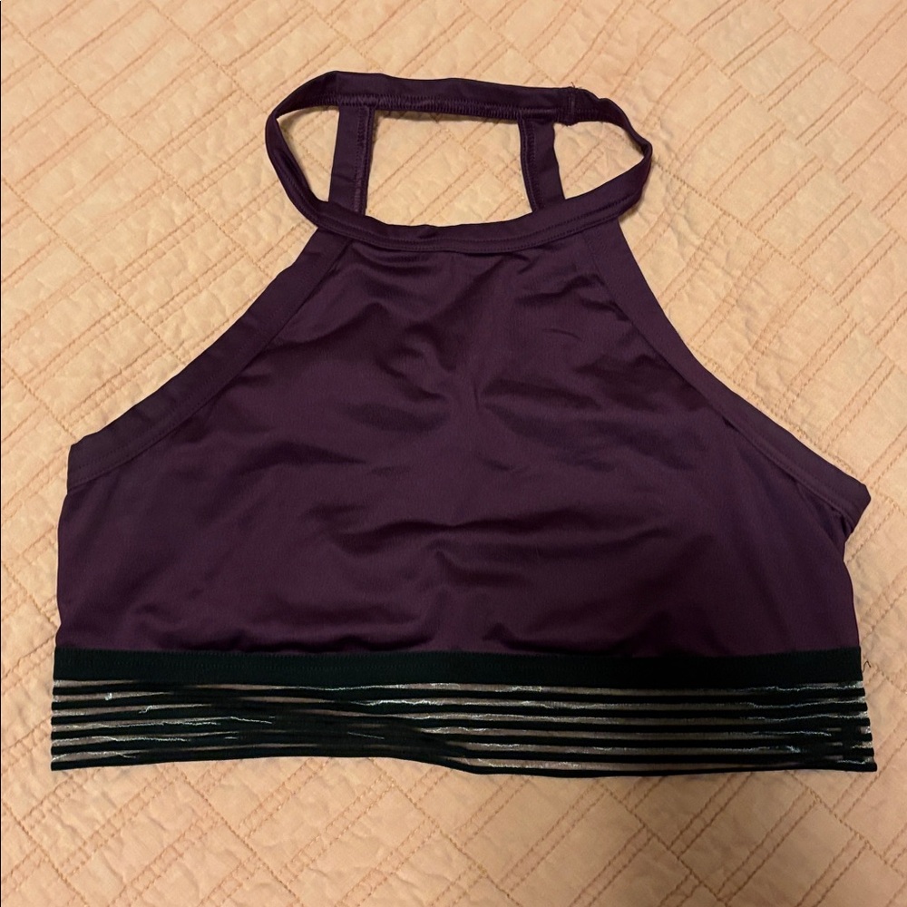 Elegant Purple Halter Bra